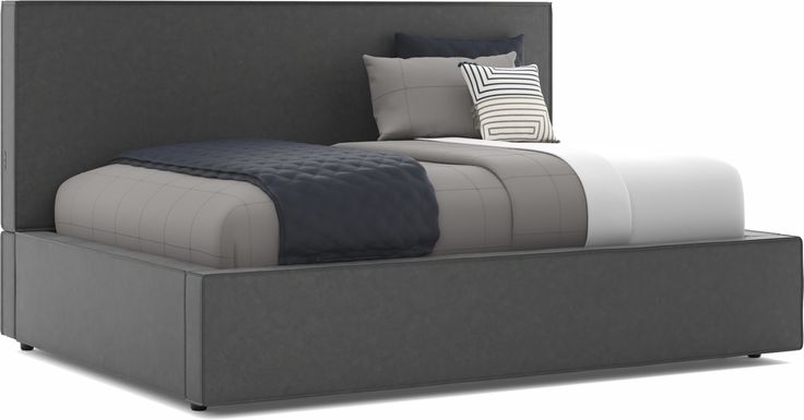 Kids Whitman Gray Full Upholstered Lounge Bed