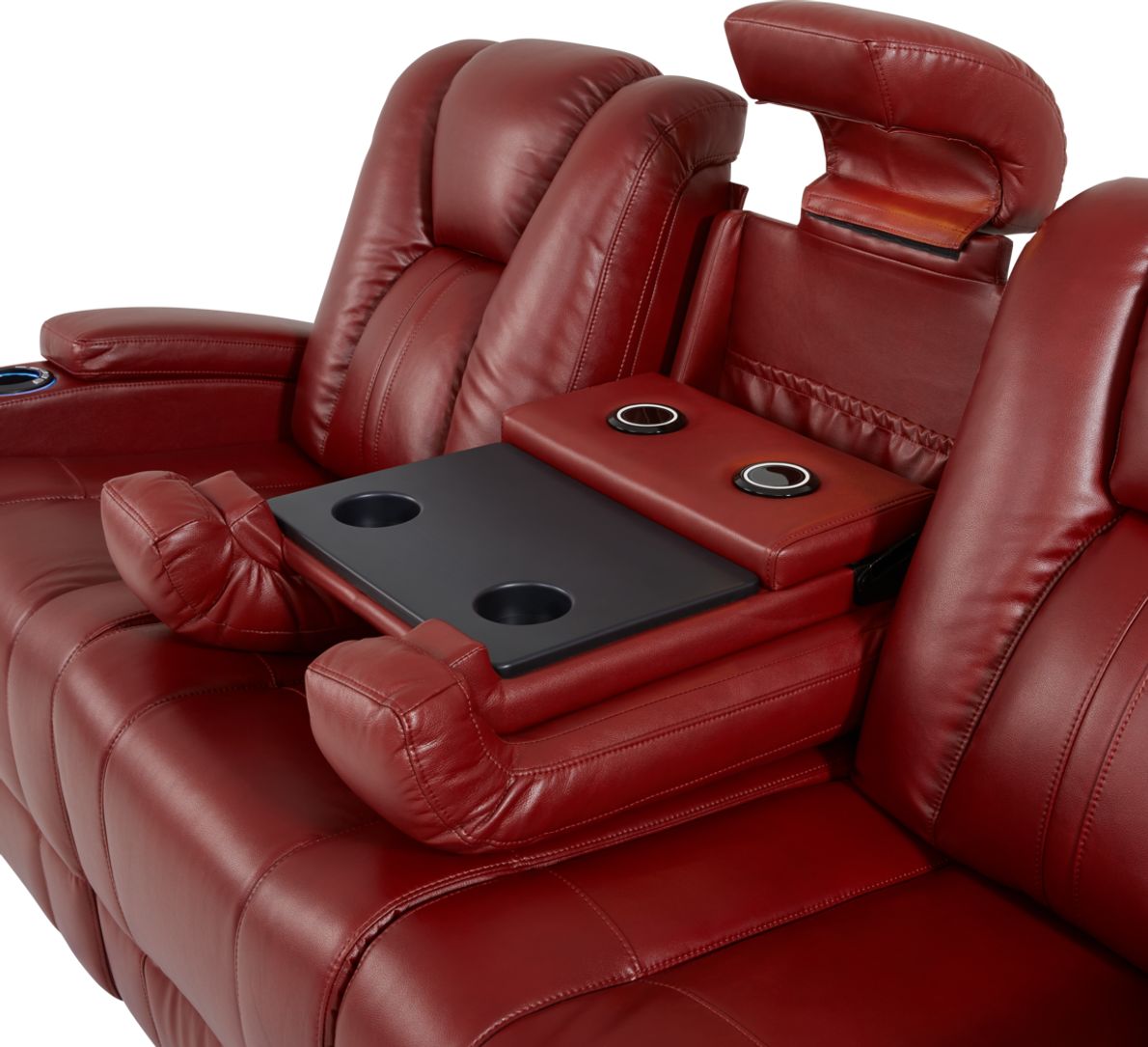 Kingvale Court Red Dual Power Reclining