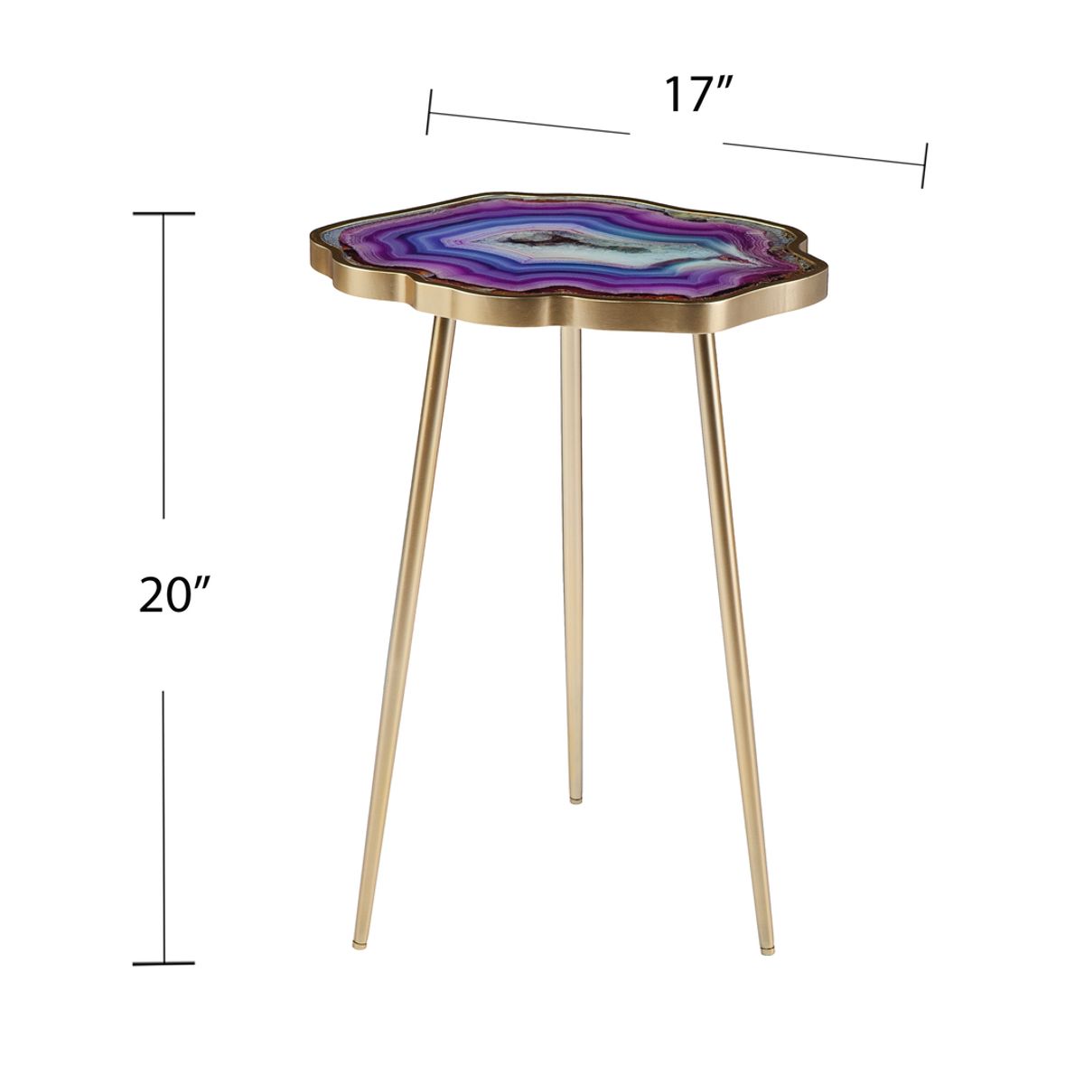 Purple 2024 end table