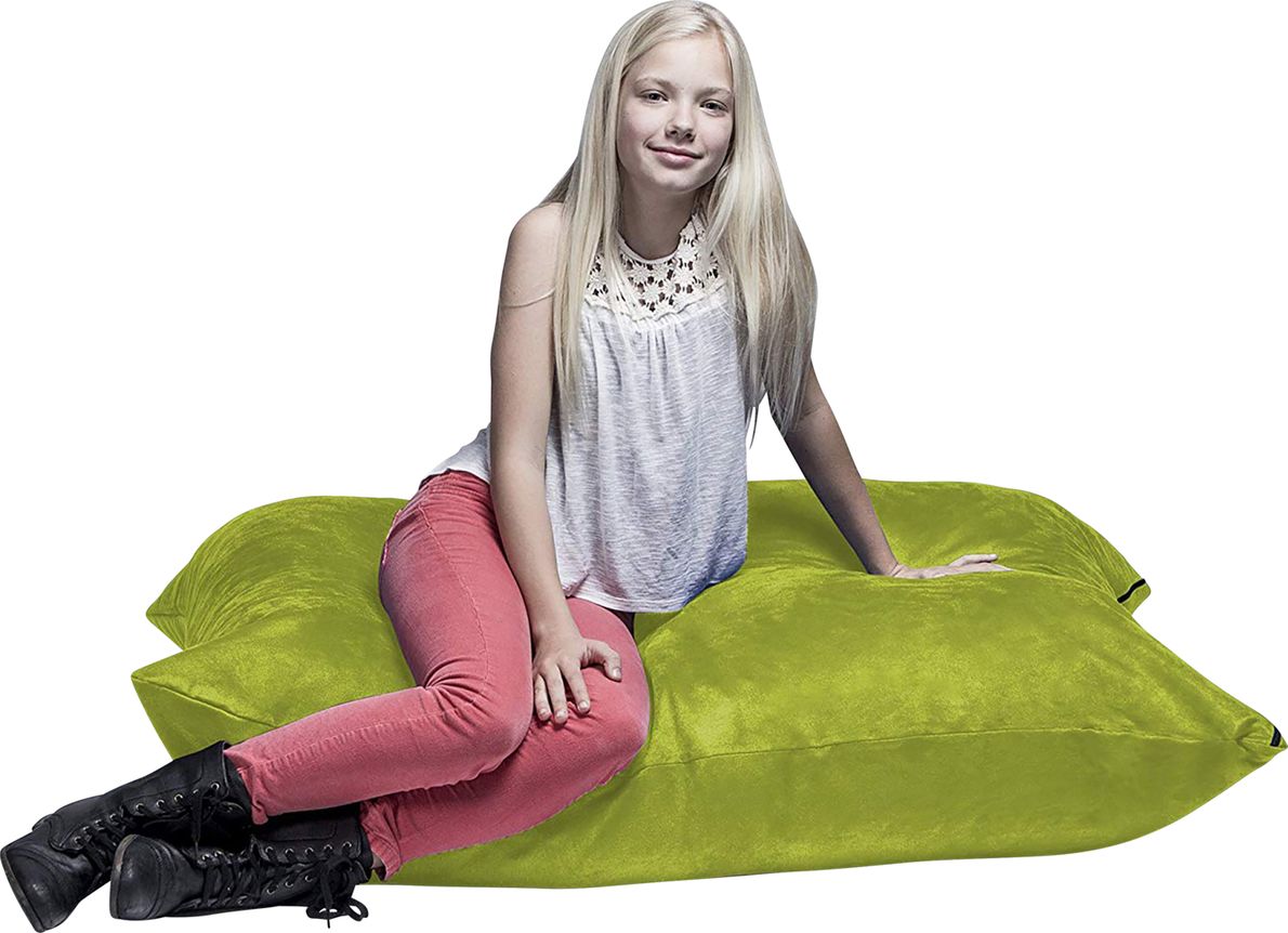 Kiri Green Polyester Fabric Bean Bag Chair - Rooms To Go
