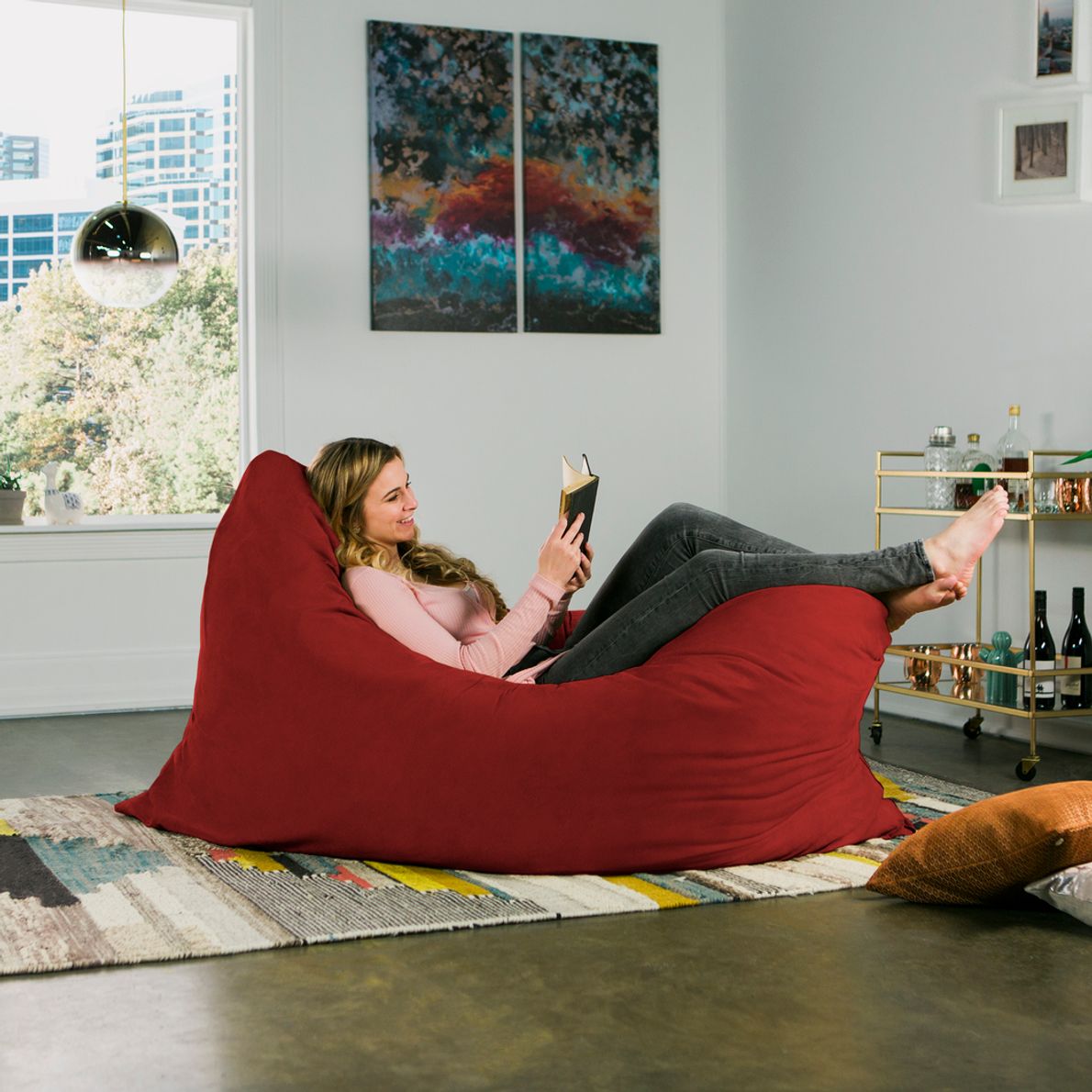 Big bean bag pillow sale