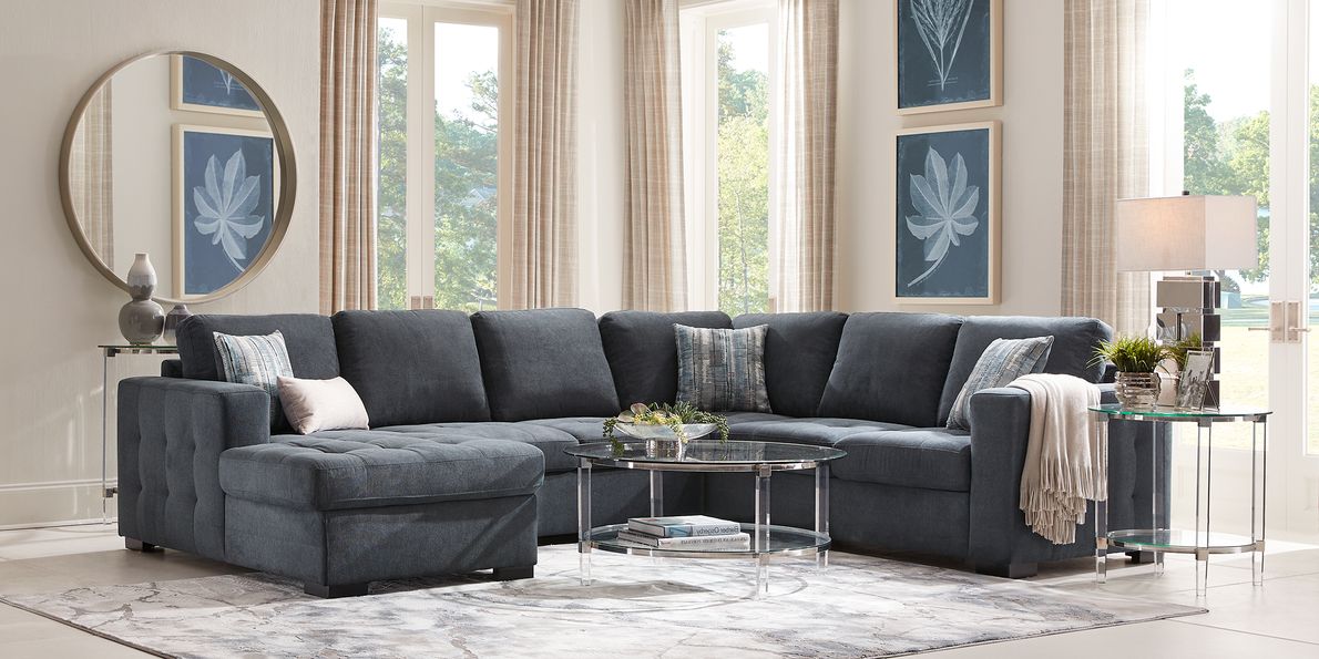 Blue 3 online piece sectional