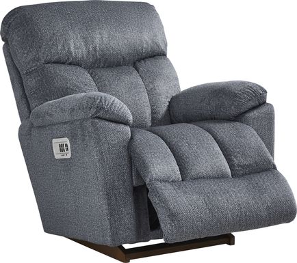 La-Z-Boy Morrison III Slate Blue Dual Power Recliner