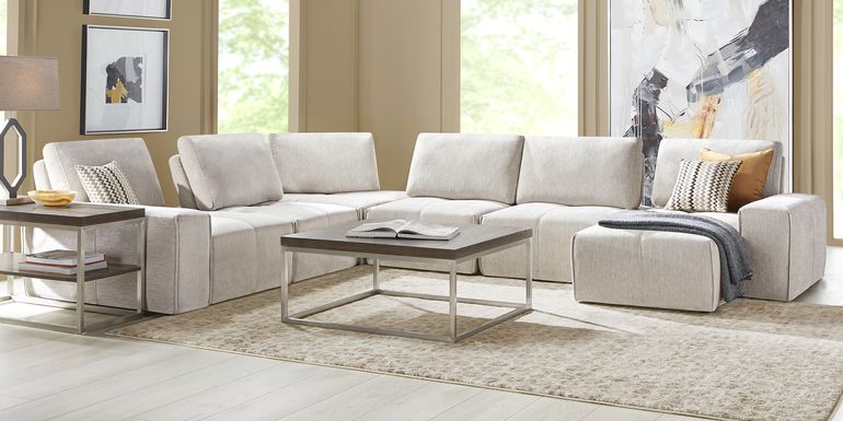 Laney Beige 6 Pc Sectional