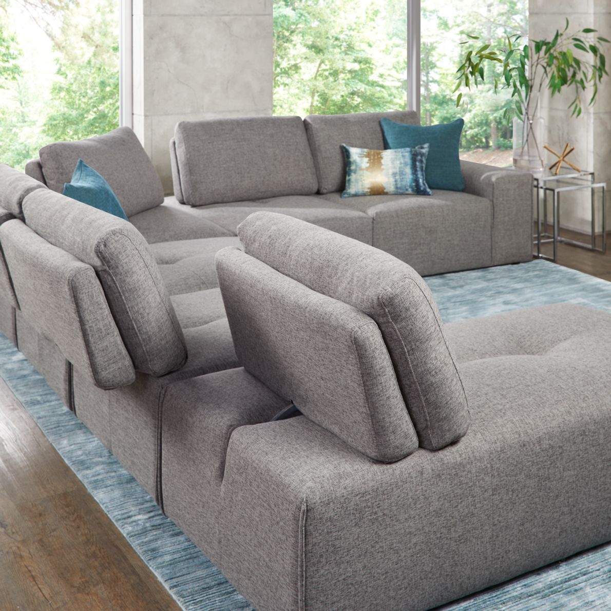 Laney park dark gray 6 pc sectional discount