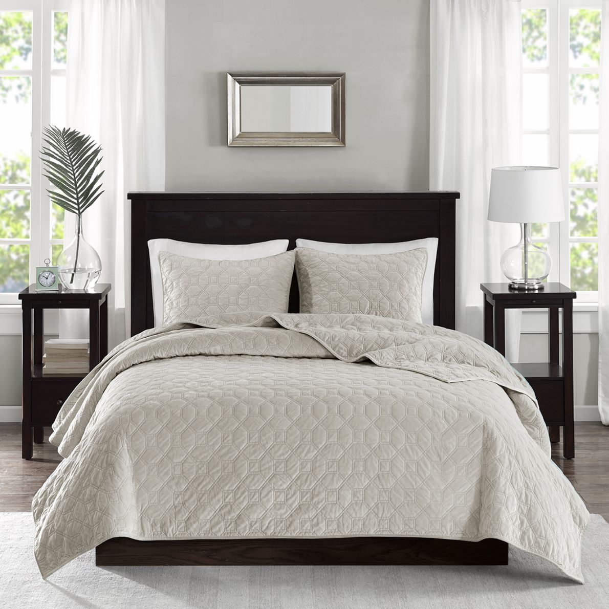 Ivory deals coverlet queen