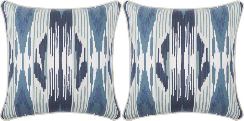 Lavura Indigo Indoor/Outdoor Accent Pillow, Set of Two