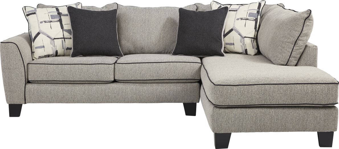 Lawson landing gray store 2 pc sectional