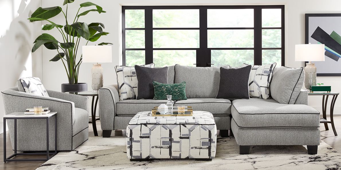 Lawson landing gray store 2 pc sectional