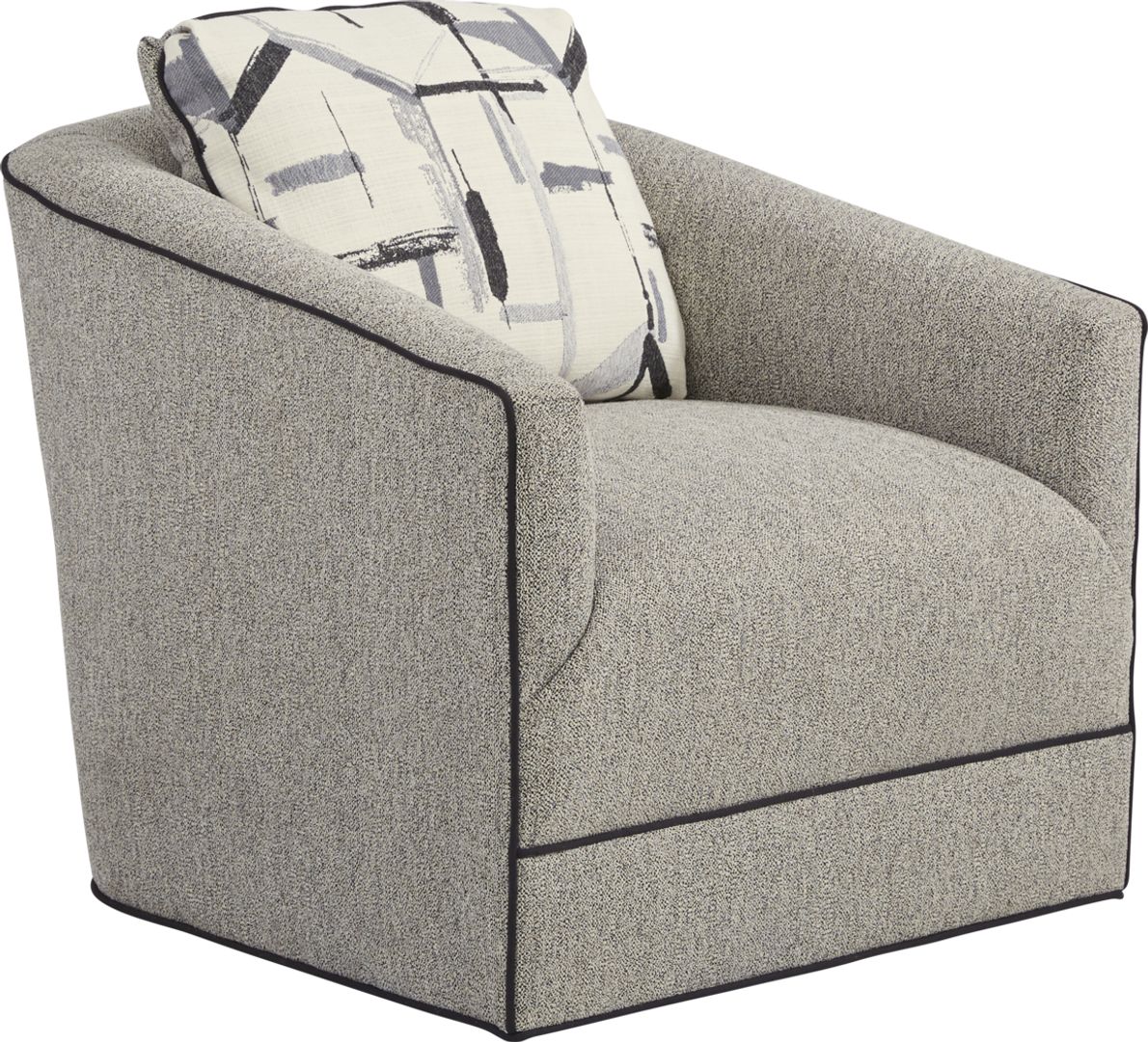 Lawson Landing Gray Swivel Chair Rooms To Go