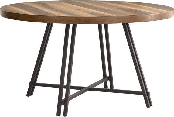 Loft Side Brown Round Dining Table