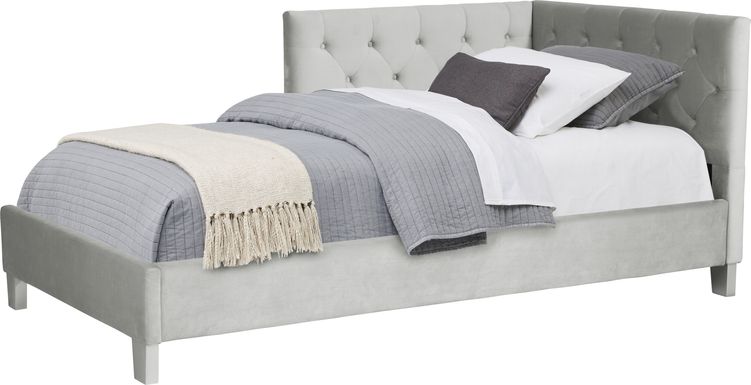 Kids Lucie Silver Full Corner Bed