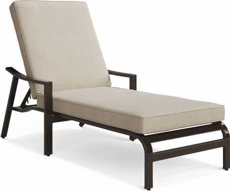 Manchester Hill Antique Bronze Outdoor Chaise