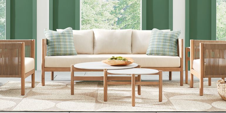 Marche Beige 4 Pc Outdoor Seating Set