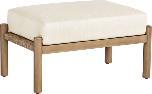 Marche Beige Outdoor Ottoman