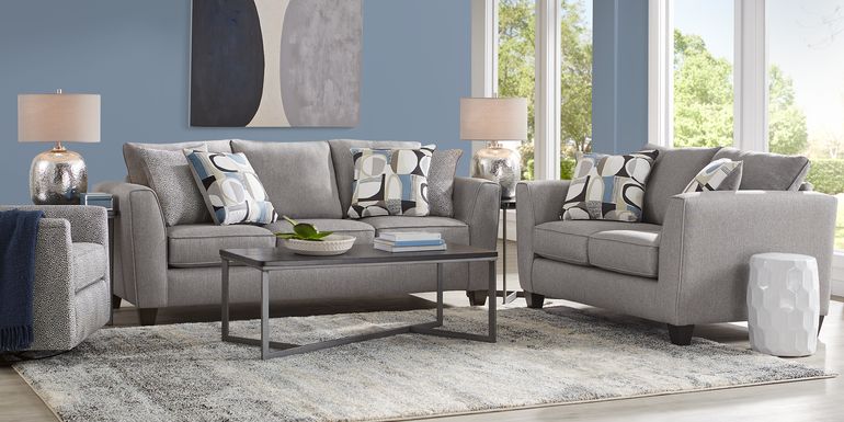 Marisol Bay Dark Gray 3 Pc Living Room