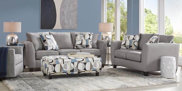 Marisol Bay Dark Gray 3 Pc Living Room