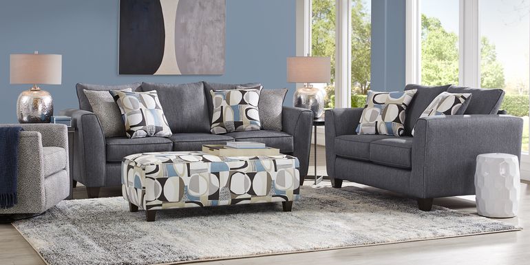 Marisol Bay Denim 3 Pc Living Room