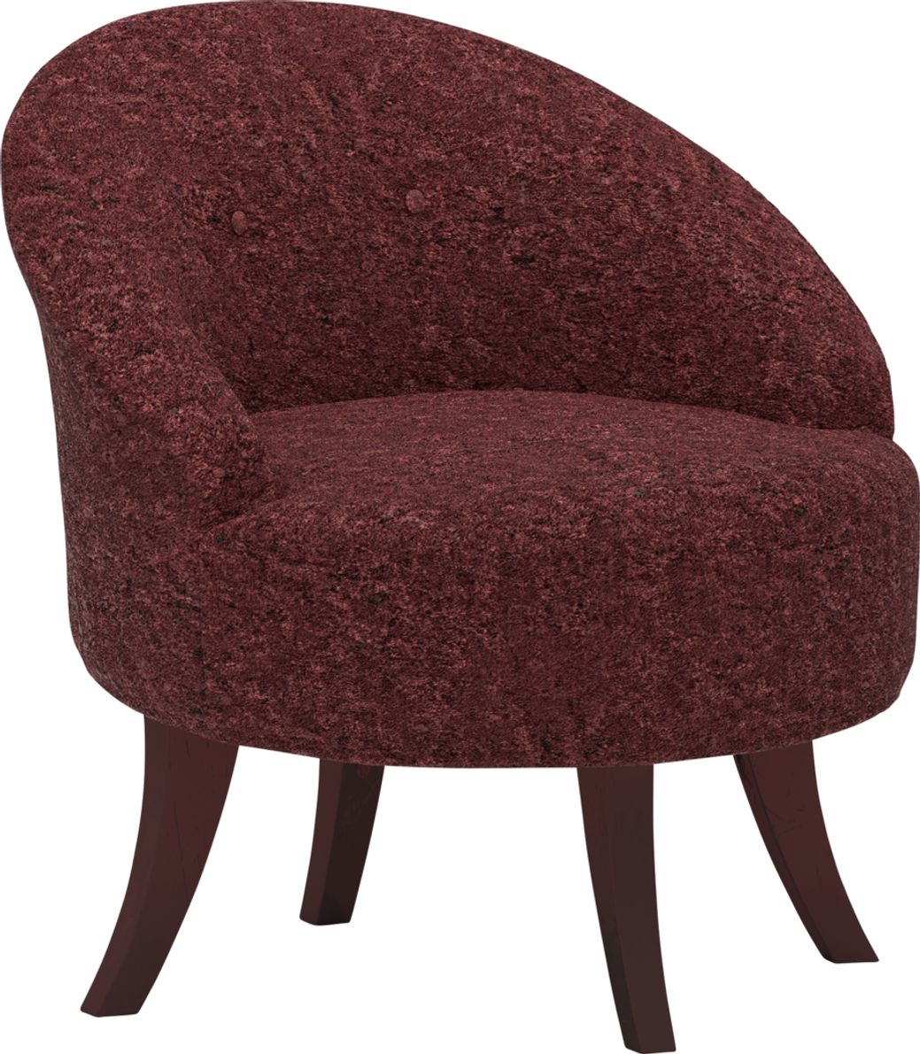 Burgundy discount swivel chair