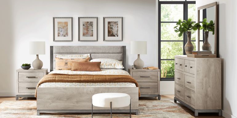 Maxton Place Gray 5 Pc Queen Bedroom