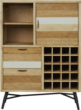 Midtown Loft Natural Wine Cabinet