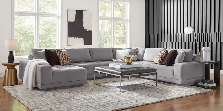 Milano Smoke 4 Pc Sectional