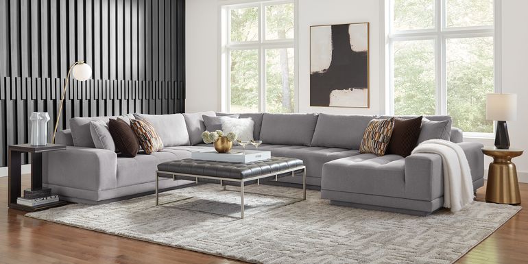 Milano Smoke 4 Pc Sectional