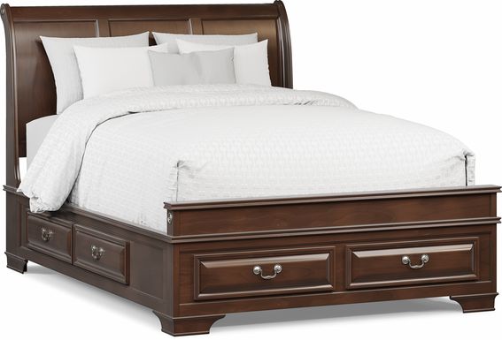 Mill Valley II Cherry 3 Pc Queen Sleigh Bed with Storage