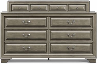 Mill valley ii gray 7 pc store king sleigh bedroom with storage