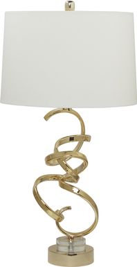 Modern Twist Gold Lamp