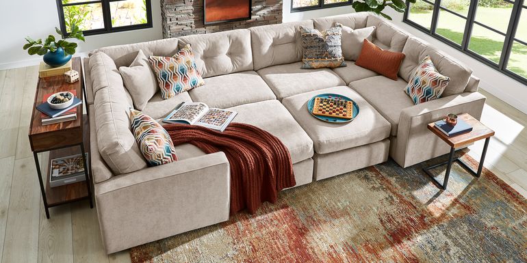 ModularOne Beige 8 Pc Sectional