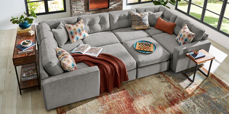 ModularOne Gray 8 Pc Sectional