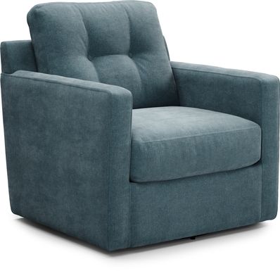 ModularOne Teal Swivel Accent Chair