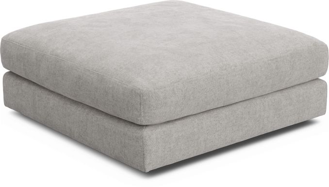 ModularThree Gray Bumper Ottoman