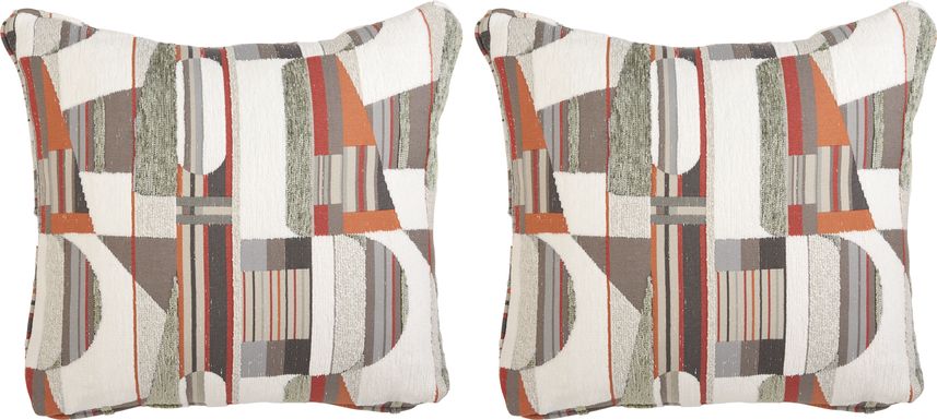 ModularThree Orange Pillow, Set of 2