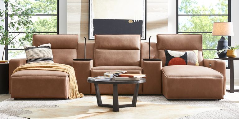 Saddle 5 Pc Dual Power Reclining ModularTwo