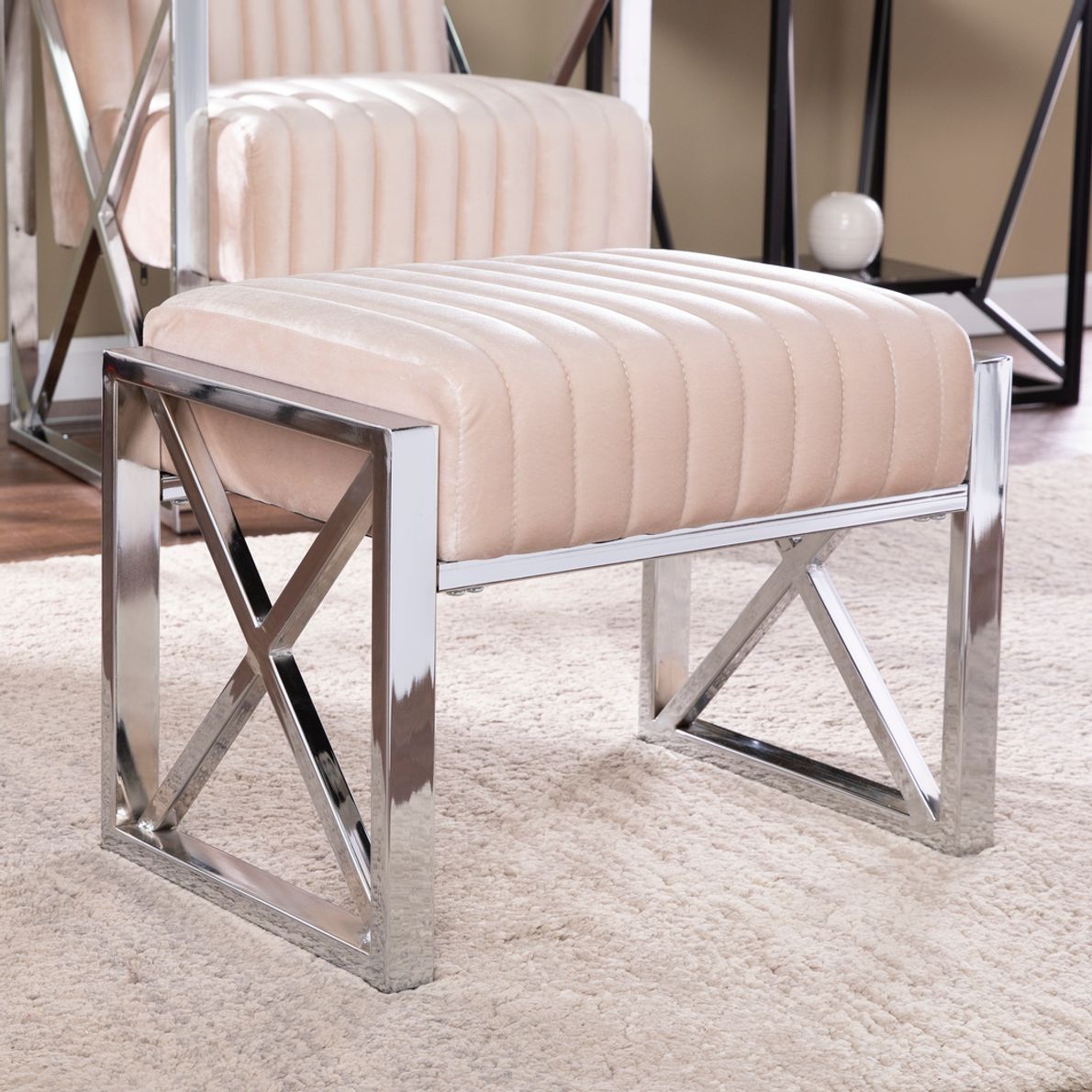 Champagne ottoman deals