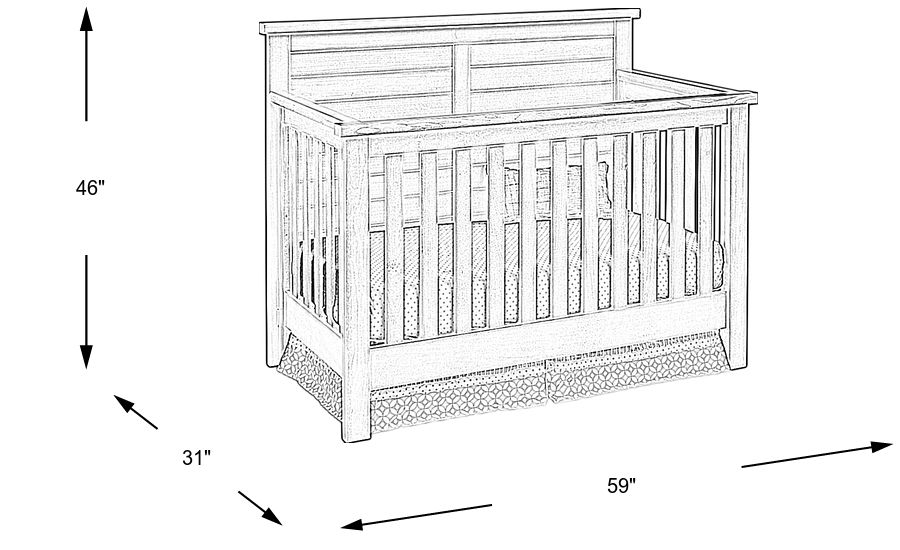 Montana clearance driftwood crib