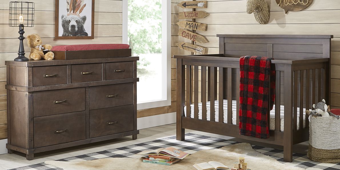 Espresso baby dresser sale