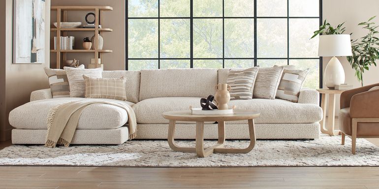 Montecito White 2 Pc Sectional