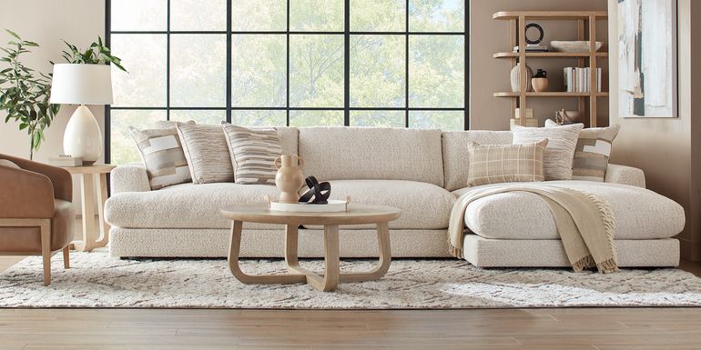 Montecito White 2 Pc Sectional