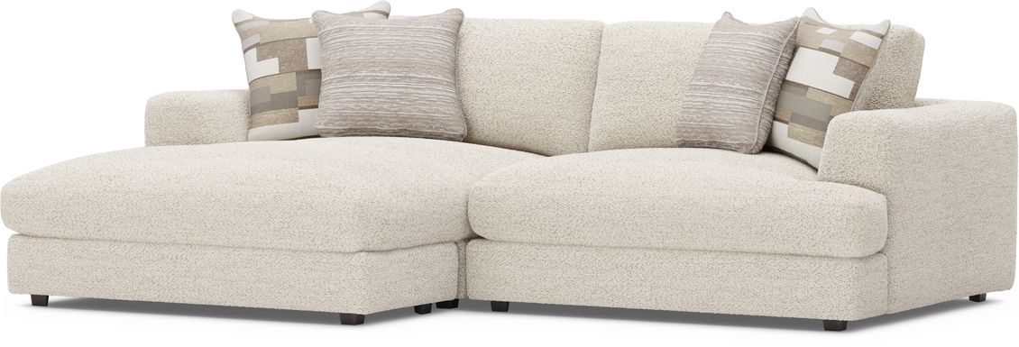 Montecito White 2 Pc Sectional