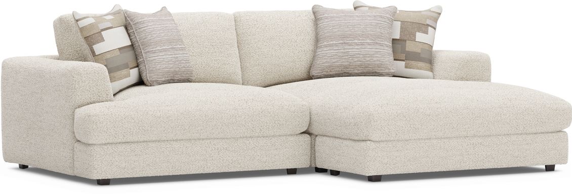 Montecito White 2 Pc Sectional