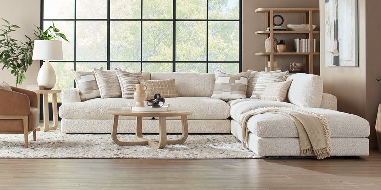 Montecito White 4 Pc Sectional