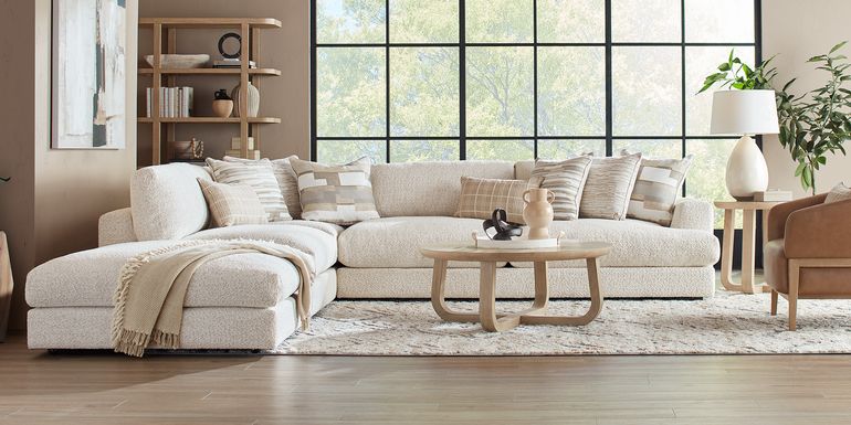 Montecito White 4 Pc Sectional