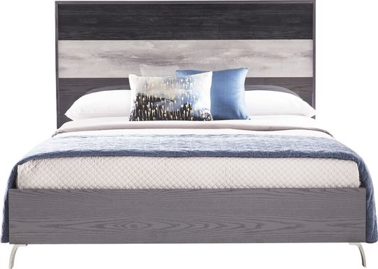 Montella Manor Gray 3 Pc Queen Panel Bed