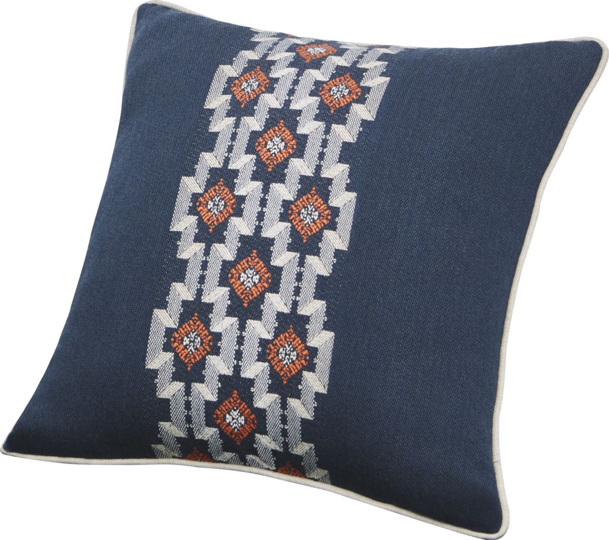 Montrose Rose Indigo Indoor Outdoor Accent Pillow Set of Two