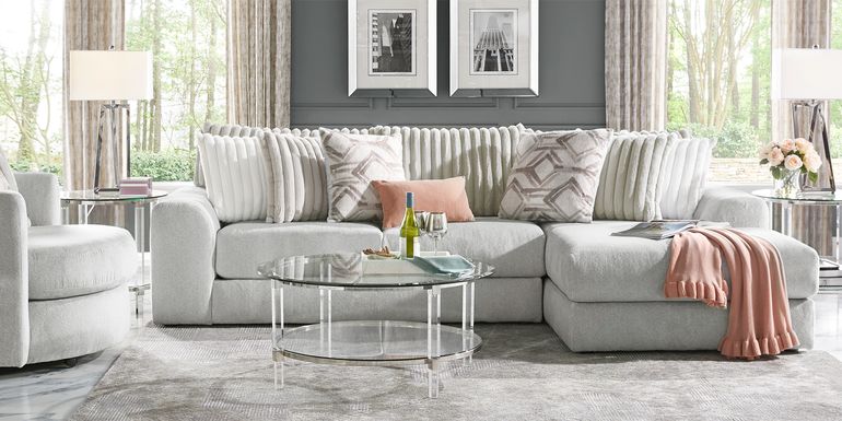 Moreau Street Gray 2 Pc Sectional