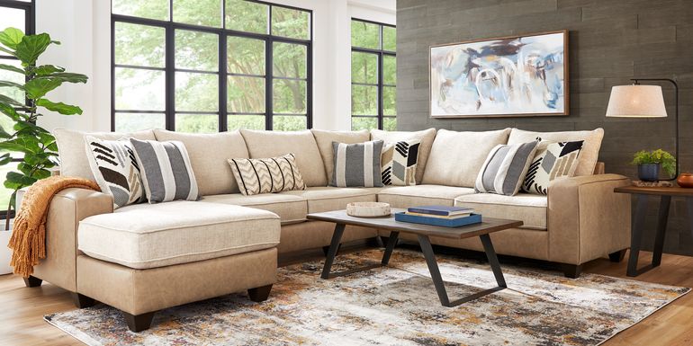Murphy Beige 3 Pc Sectional