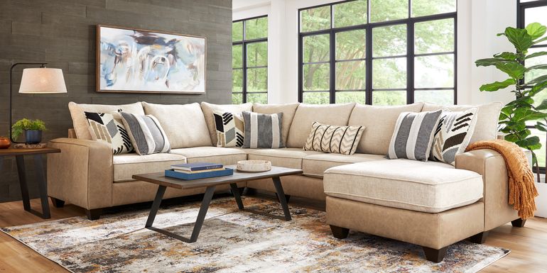 Murphy Beige 3 Pc Sectional